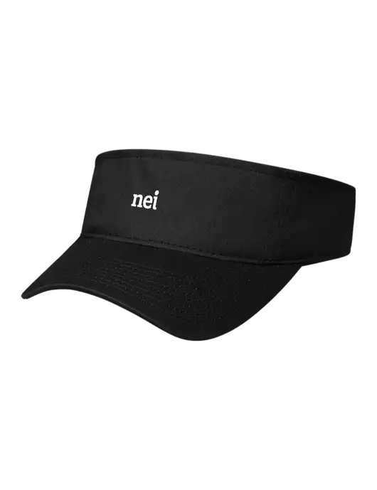 Black Cap Visor w/NEI Logo