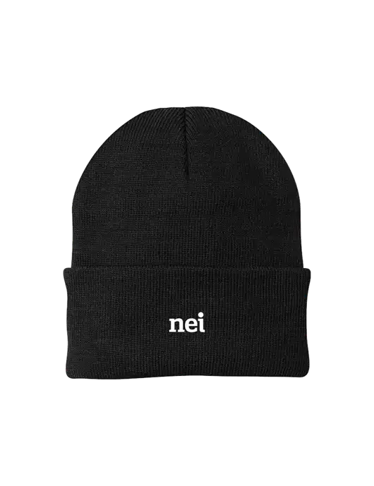 Black Knit Cap w/NEI Logo