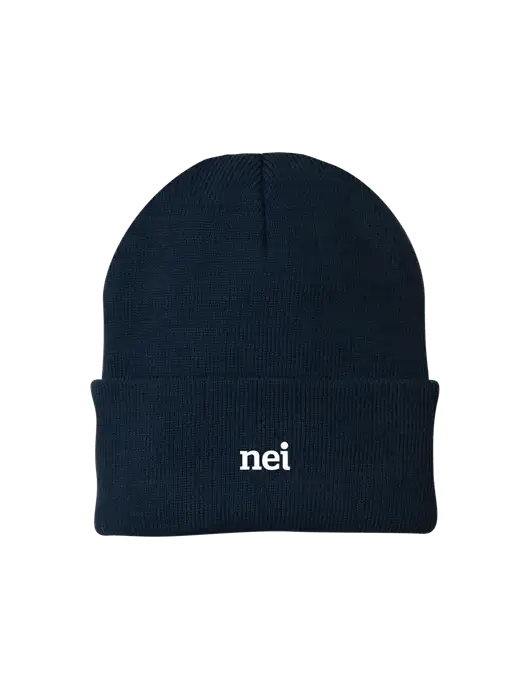 Navy Knit Cap w/NEI Logo
