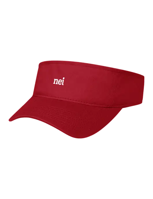 Red Cap Visor w/NEI Logo