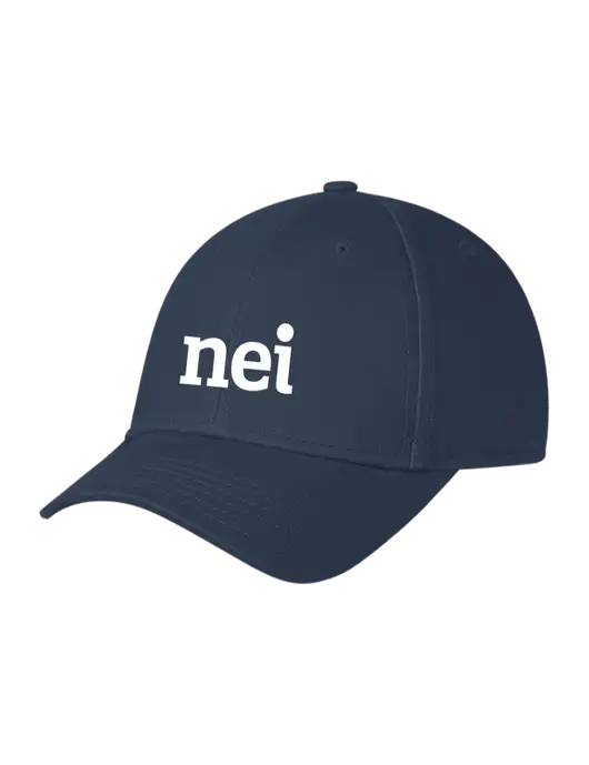 Navy Structured Cap Hook & Loop w/NEI Logo