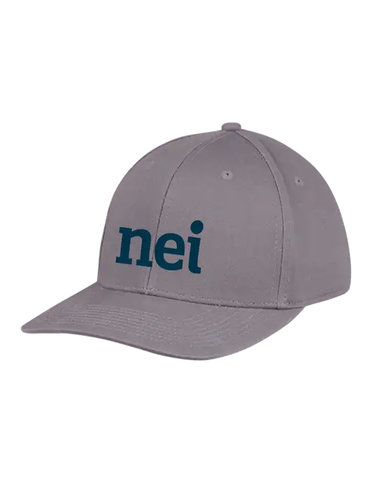Premium Modern Structured Twill Charcoal Snapback Cap w/NEI Logo