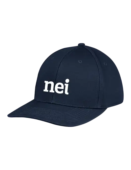 Premium Modern Structured Twill Navy Snapback Cap w/NEI Logo