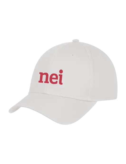 White Structured Cap Hook & Loop w/NEI Logo