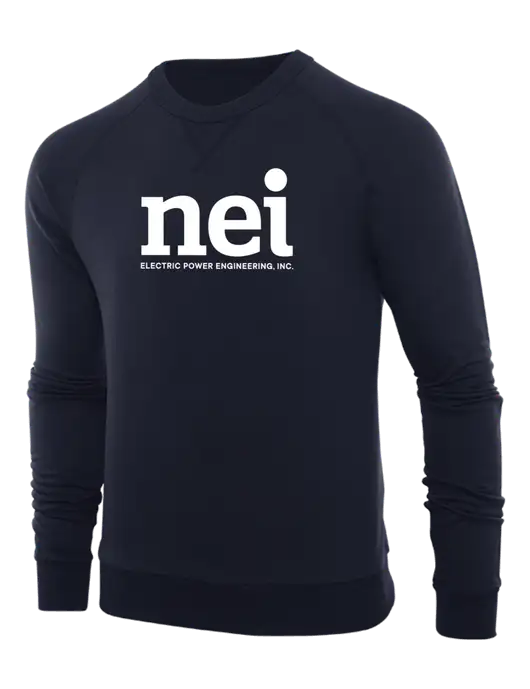 Allmade Dark Navy Organic French Terry Crewneck Sweatshirt w/NEI Logo