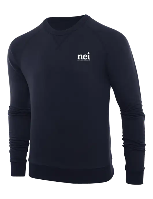 Allmade Dark Navy Organic French Terry Crewneck Sweatshirt w/NEI Logo