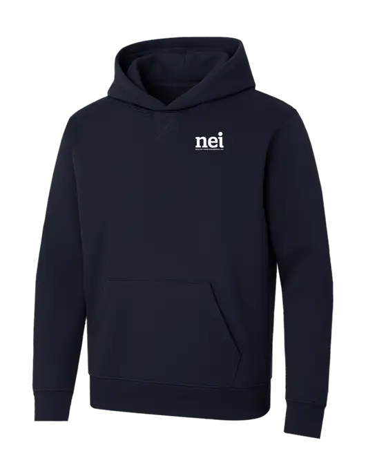 Allmade Dark Navy Organic French Terry Pullover Hoodie w/NEI Logo