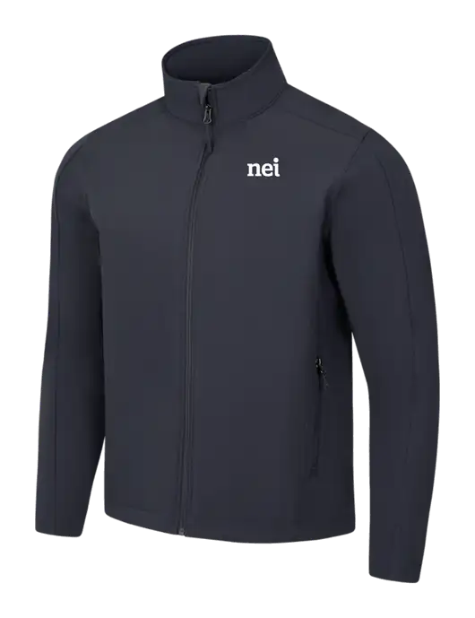 Charcoal Grey Core Soft Shell Jacket w/NEI Logo