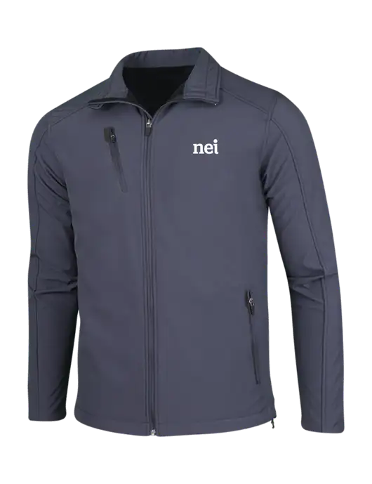 Dark Grey Welded Softshell Jacket w/NEI Logo