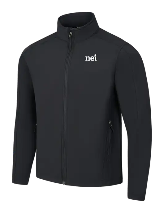 Black Core Soft Shell Jacket w/NEI Logo