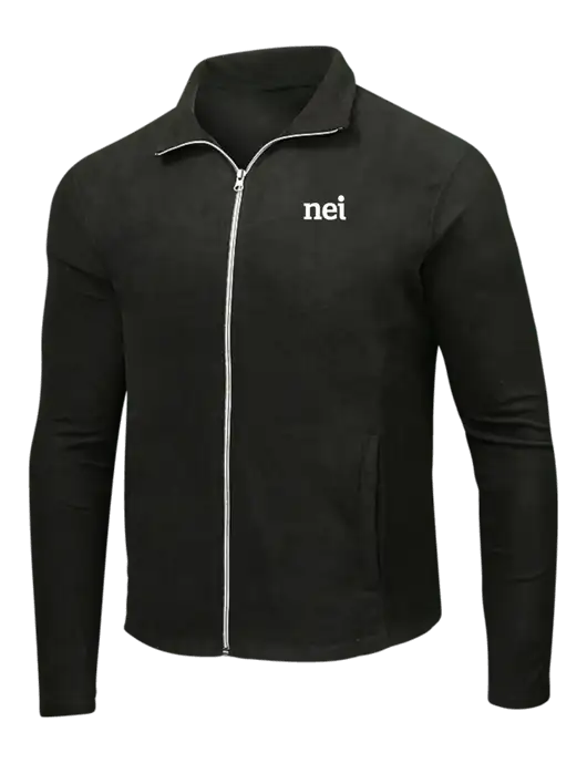 Black Microfleece Jacket w/NEI Logo