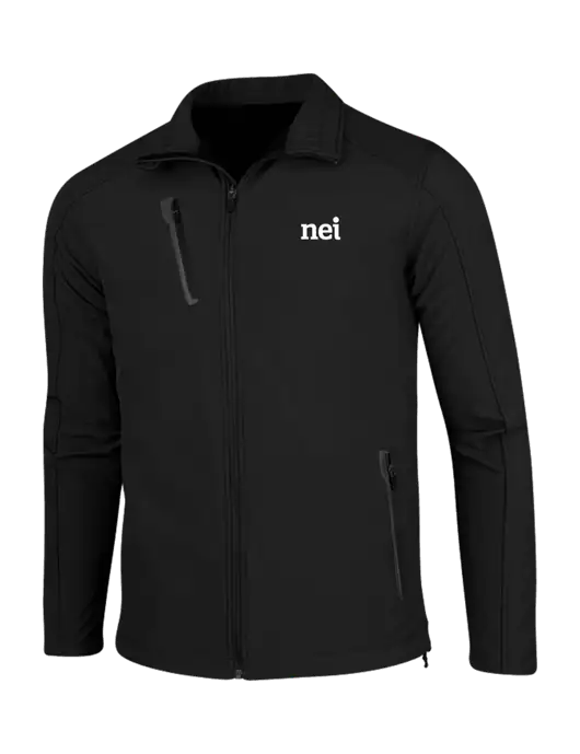 Black Welded Softshell Jacket w/NEI Logo