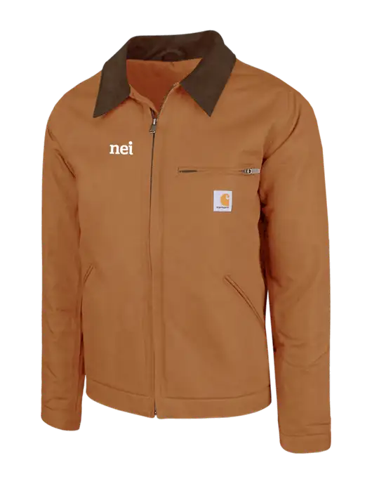Carhartt Brown Duck Detroit Jacket w/NEI Logo