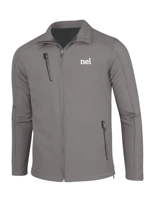 Medium Grey Welded Softshell Jacket w/NEI Logo