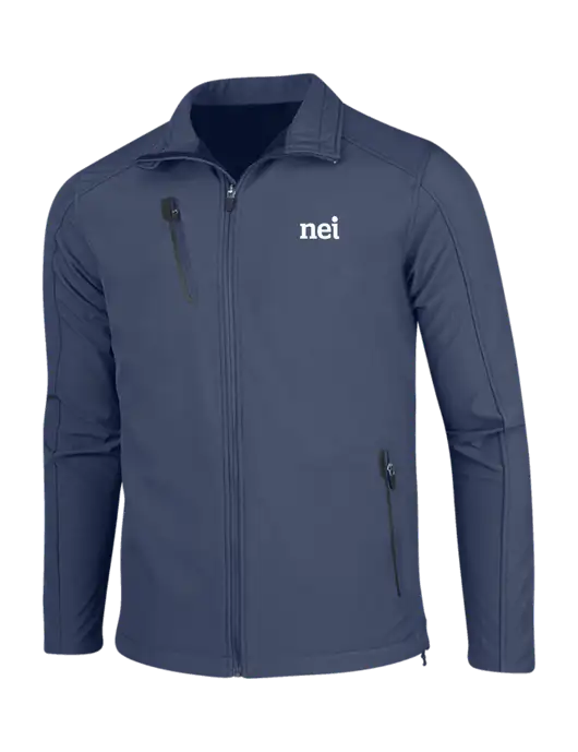 Navy Welded Softshell Jacket w/NEI Logo