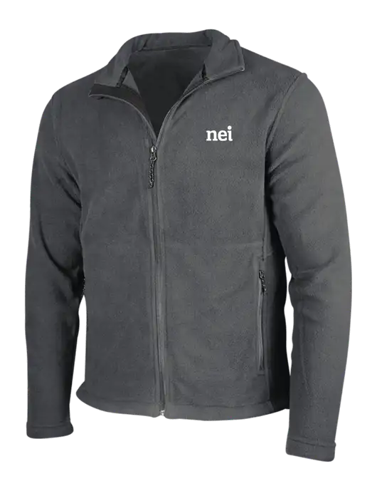 Dark Grey Fleece Jacket w/NEI Logo
