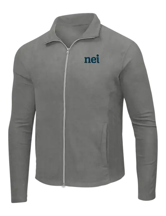 Medium Grey Microfleece Jacket w/NEI Logo