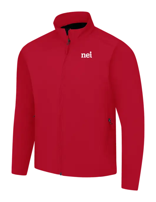 Red Core Soft Shell Jacket w/NEI Logo