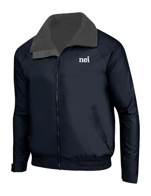 True Navy/Grey Heather Classic Competitor Jacket w/NEI Logo