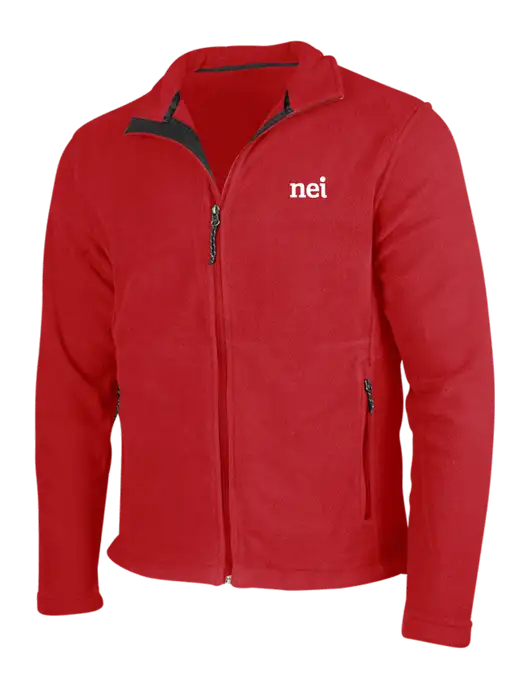 Red Fleece Jacket w/NEI Logo