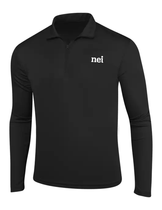 Black PosiCharge Competitor 1/4 Zip Pullover w/NEI Logo