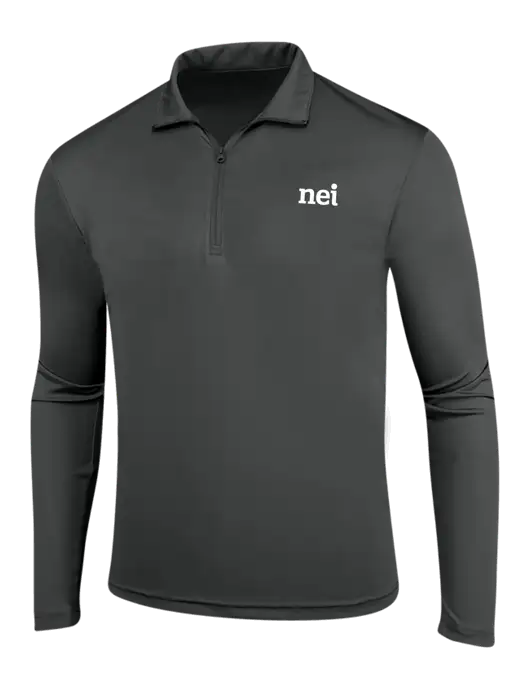 Dark Grey PosiCharge Competitor 1/4 Zip Pullover w/NEI Logo