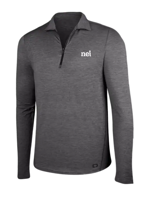OGIO Gear Grey Heather Endurance Force 1/4 Zip w/NEI Logo