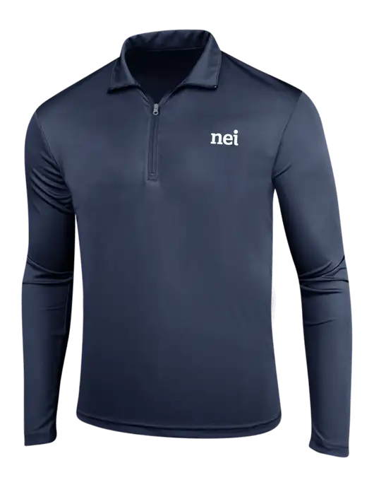 Navy PosiCharge Competitor 1/4 Zip Pullover w/NEI Logo