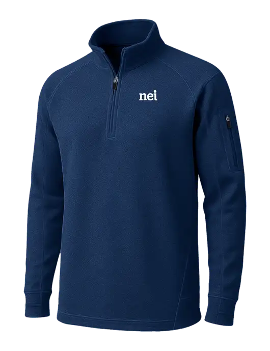 True Navy Tech Fleece 1/4 Zip Pullover w/NEI Logo