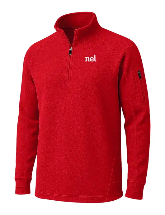 True Red Tech Fleece 1/4 Zip Pullover w/NEI Logo