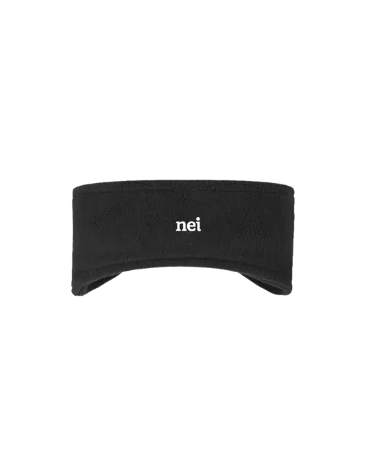 Black Stretch Fleece Headband w/NEI Logo