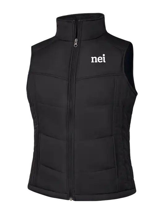 Womens Black/Black Vest w/NEI Logo