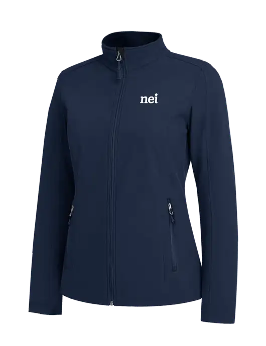 Navy Womens Core Soft Shell Jacket w/NEI Logo