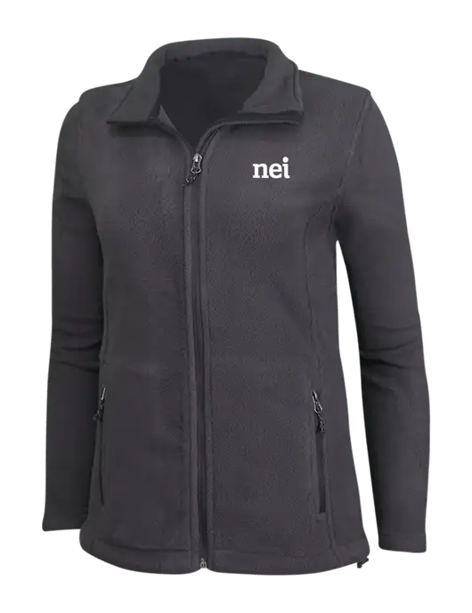 Womens Fleece Dark Grey Jacket w/NEI Logo