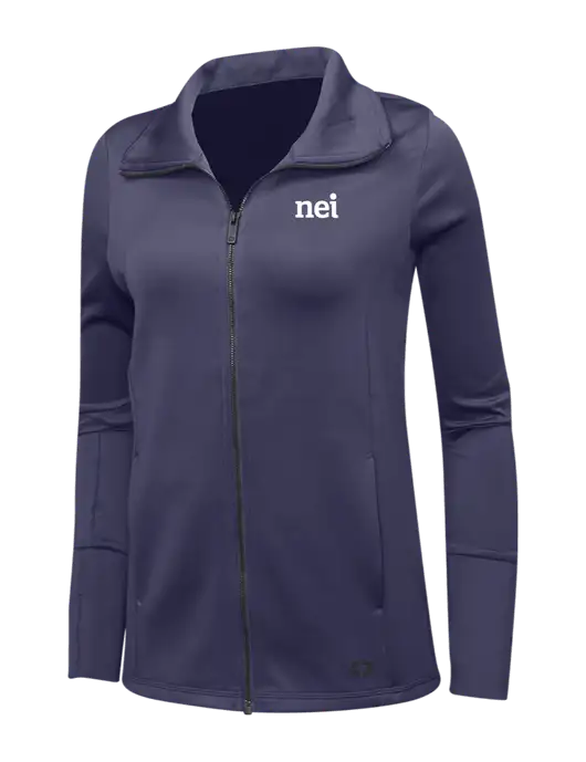 OGIO Navy Womens Endurance Modern Performance Full-Zip w/NEI Logo
