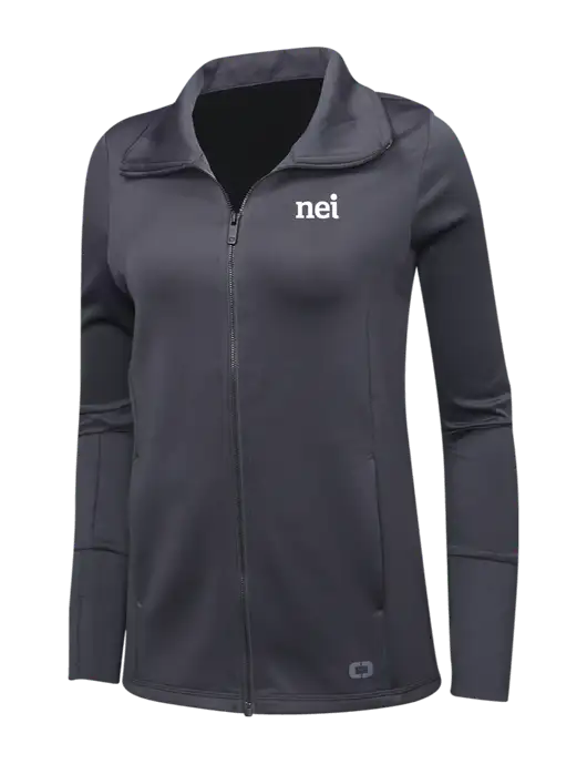OGIO Dark Grey Womens Endurance Modern Performance Full-Zip w/NEI Logo