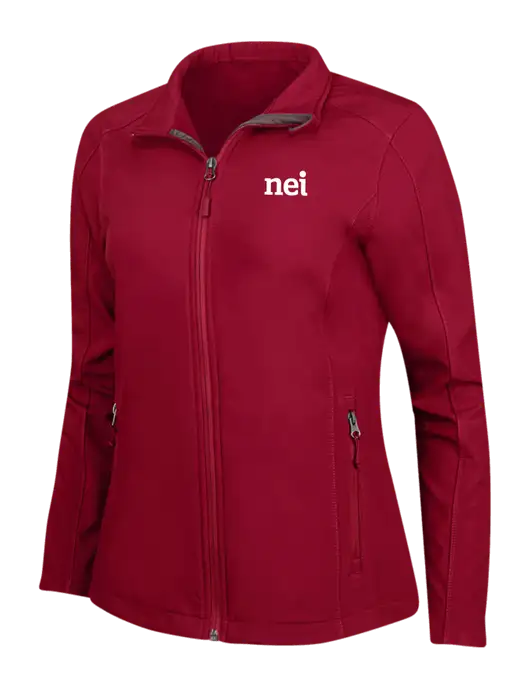 Red Womens Core Soft Shell Jacket w/NEI Logo
