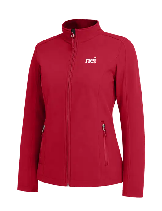 Red Womens Core Soft Shell Jacket w/NEI Logo