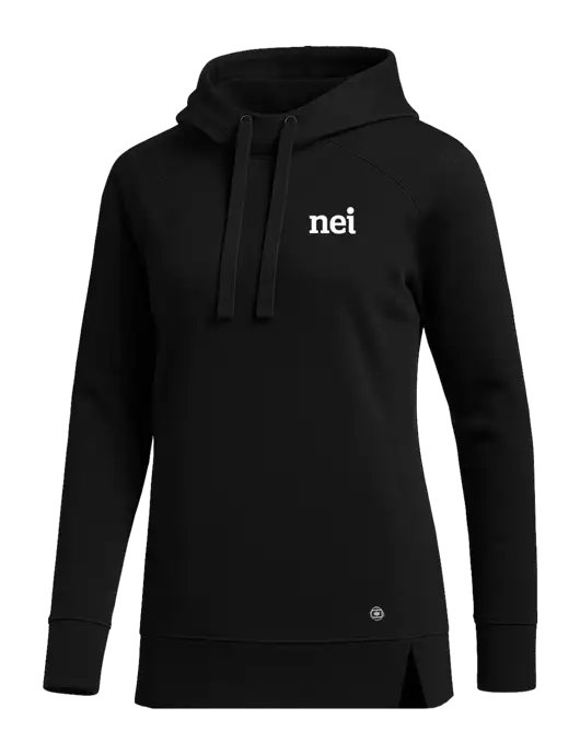 OGIO Black Womens Luuma Pullover Fleece Hoodie w/NEI Logo