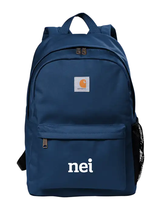 Carhartt Navy Canvas Backpack w/NEI Logo