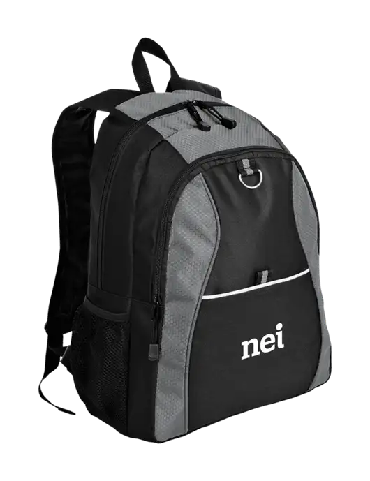 Honeycomb Grey/Black Backpack w/NEI Logo
