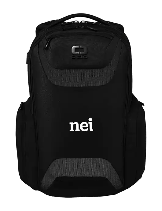 OGIO Black Charcoal Connected Pack w/NEI Logo