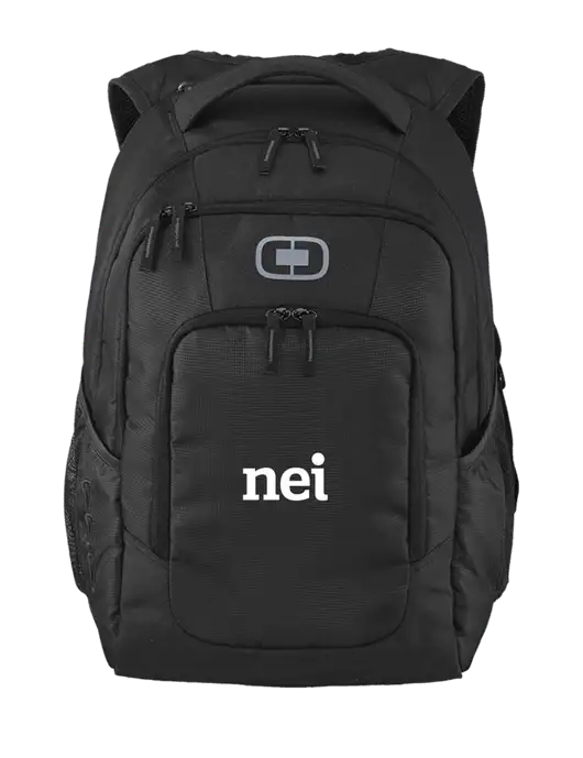 OGIO Black Logan Laptop Backpack
 w/NEI Logo