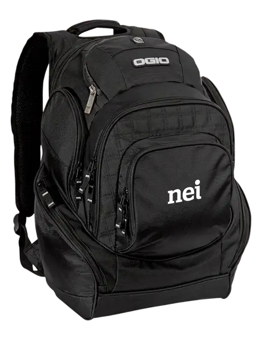 OGIO Black Mastermind Pack w NEI Logo