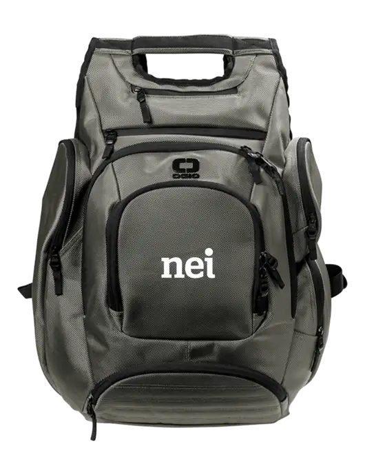 OGIO Medium Grey Metro Ballistic Laptop Backpack w/NEI Logo